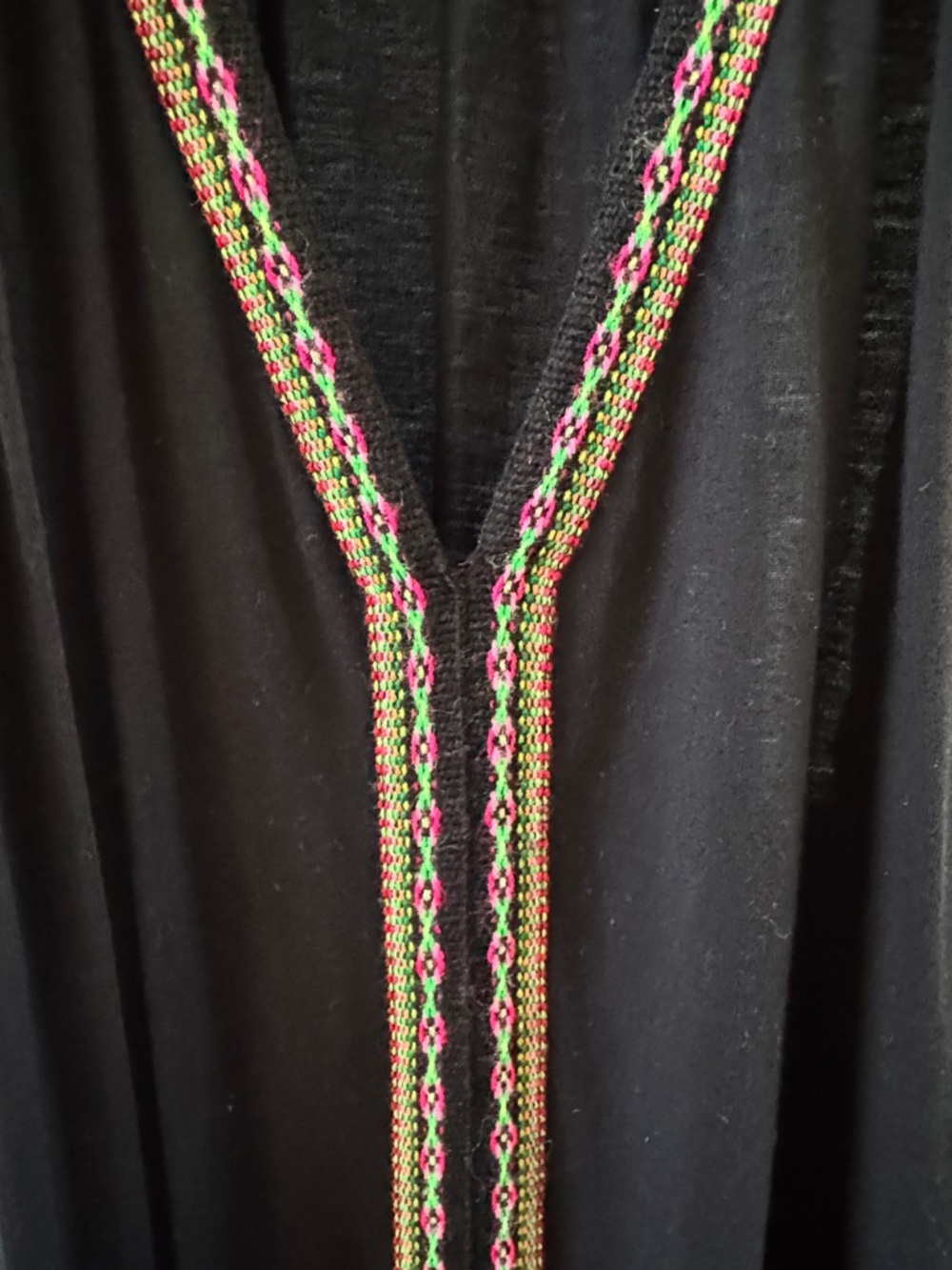 Pitusa Black Garment with Multicolor Accent - Picture 3 of 4
